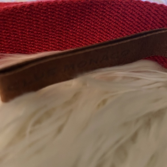 Club Monaco Woman’s Belt. Size 6/M Red and Yellow - Picture 4 of 6